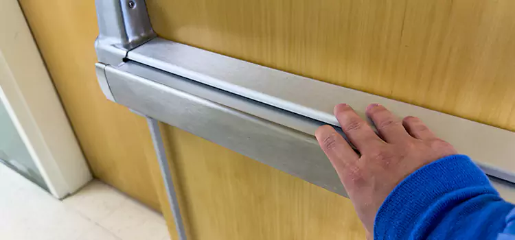 Installing a Push Bar on a Door Manassas